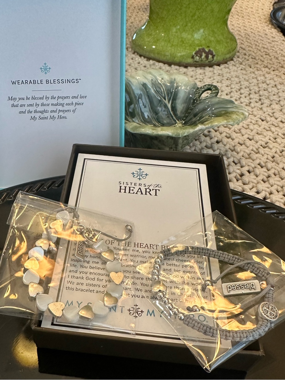 My Saint My Hero Sisters of the Heart Blessing Bracelets Duo